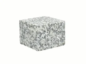 Granitowa cięta płomieniowana jasnoszara STRZEGOM (10x10x5)